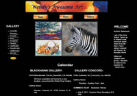 Screenshot of Wendy's Awesome Art Website